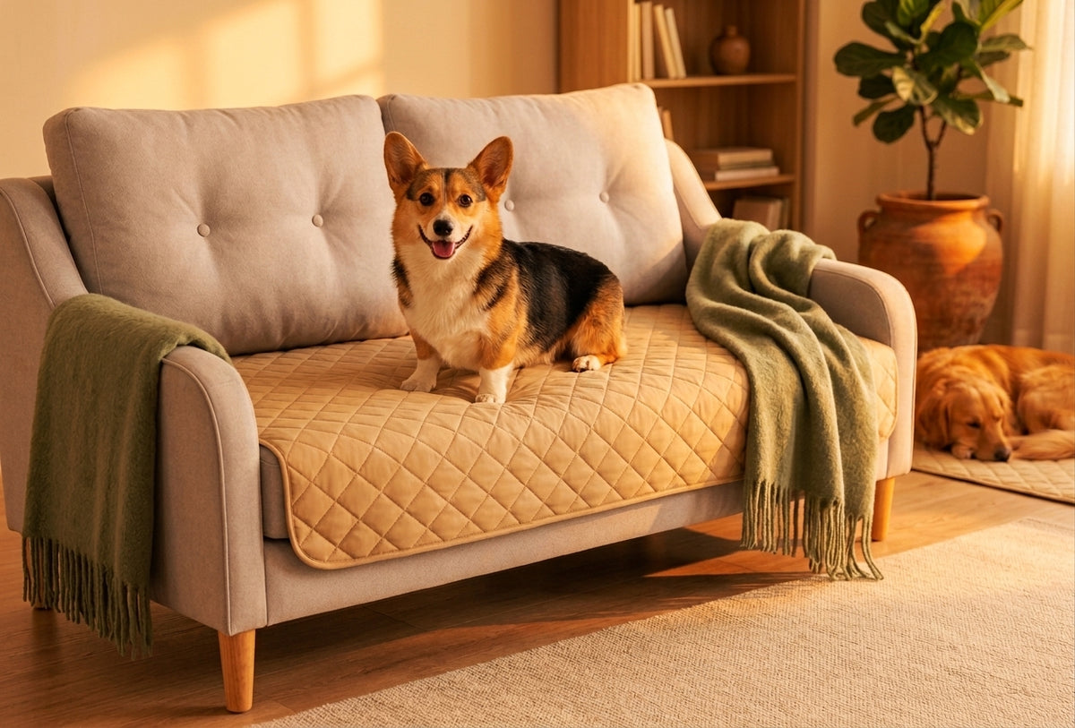 TenderPaws™ PawsOff Waterproof Couch & Bed Protector